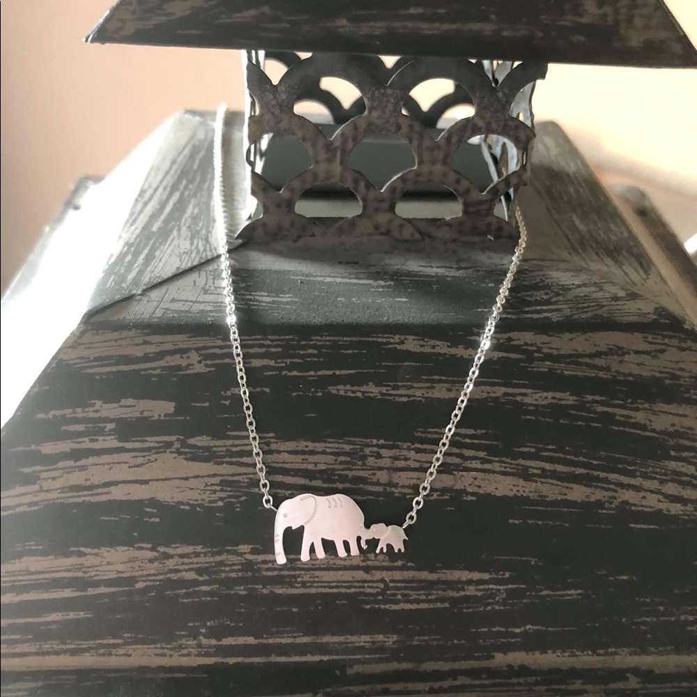 Silver Plated Elephant Necklace